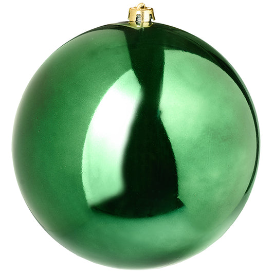 25 cm julekugle, blank grøn