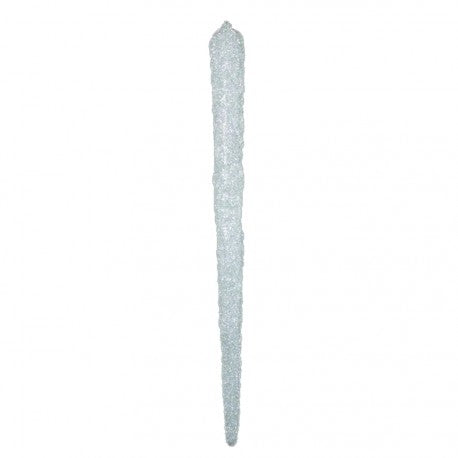 120 cm istap, grovglitter, hvid