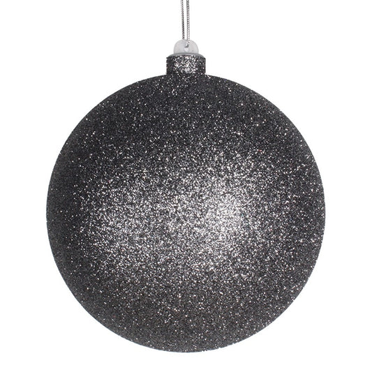 14 cm julekugle med glitter, gunpowder