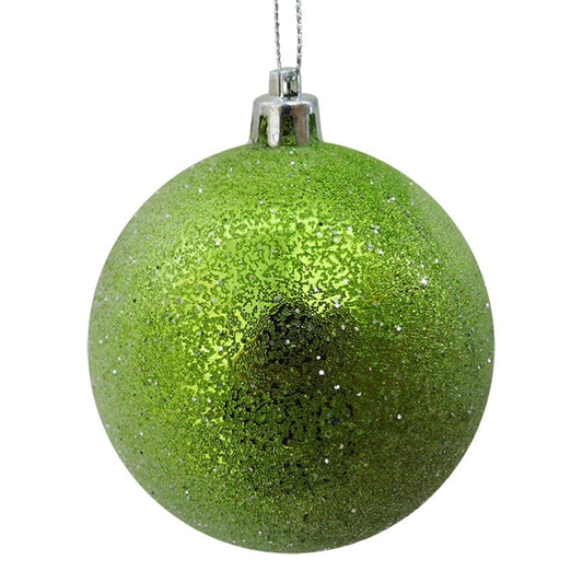 8 cm julekugle, frost, lime