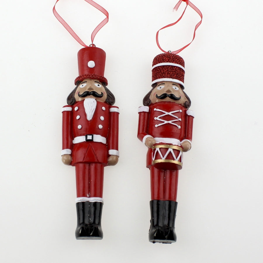 2 nøddeknækkere, ornament, 14,5 cm, polyresin, pris for 2 stk.