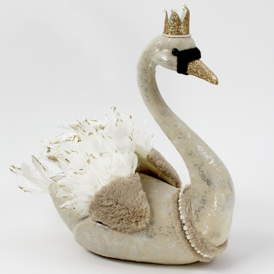 Svane med krone, 40x22x50 cm