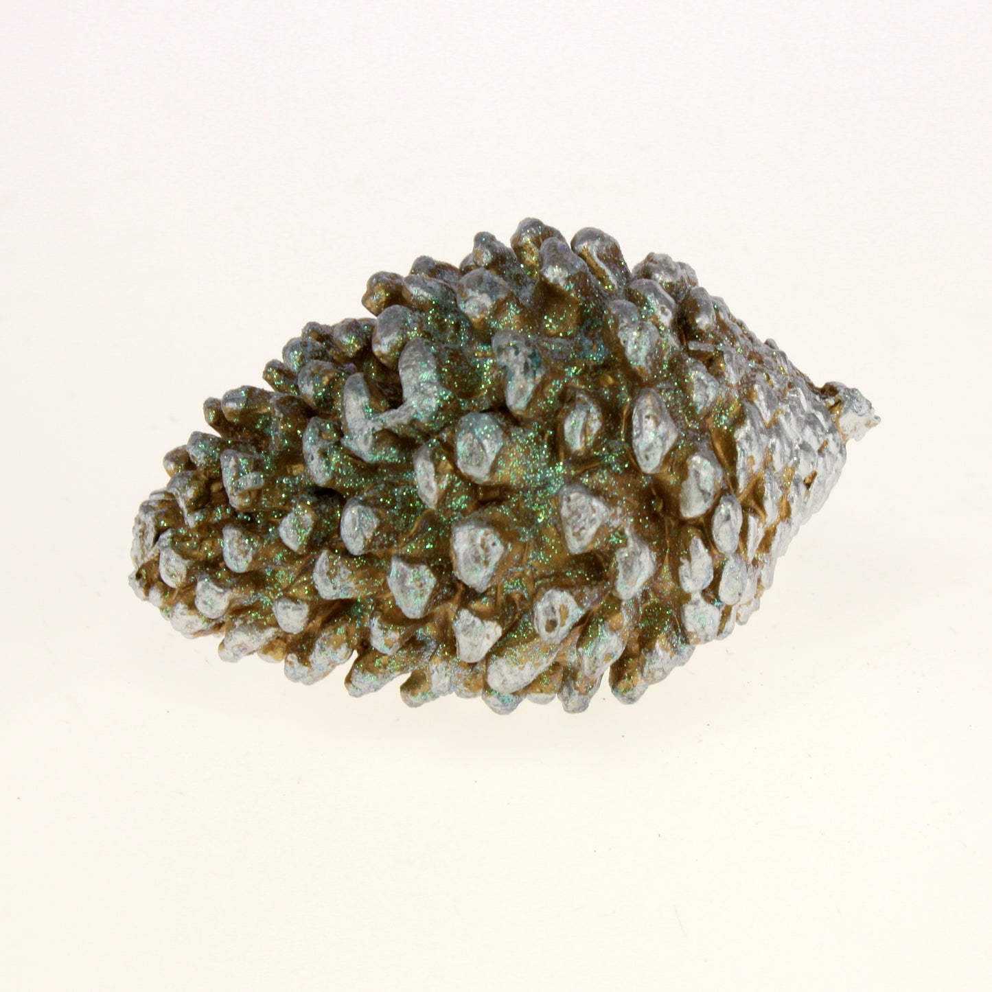 Kogle, antik guld med glitter, 8,5x13 cm, cement (tung)