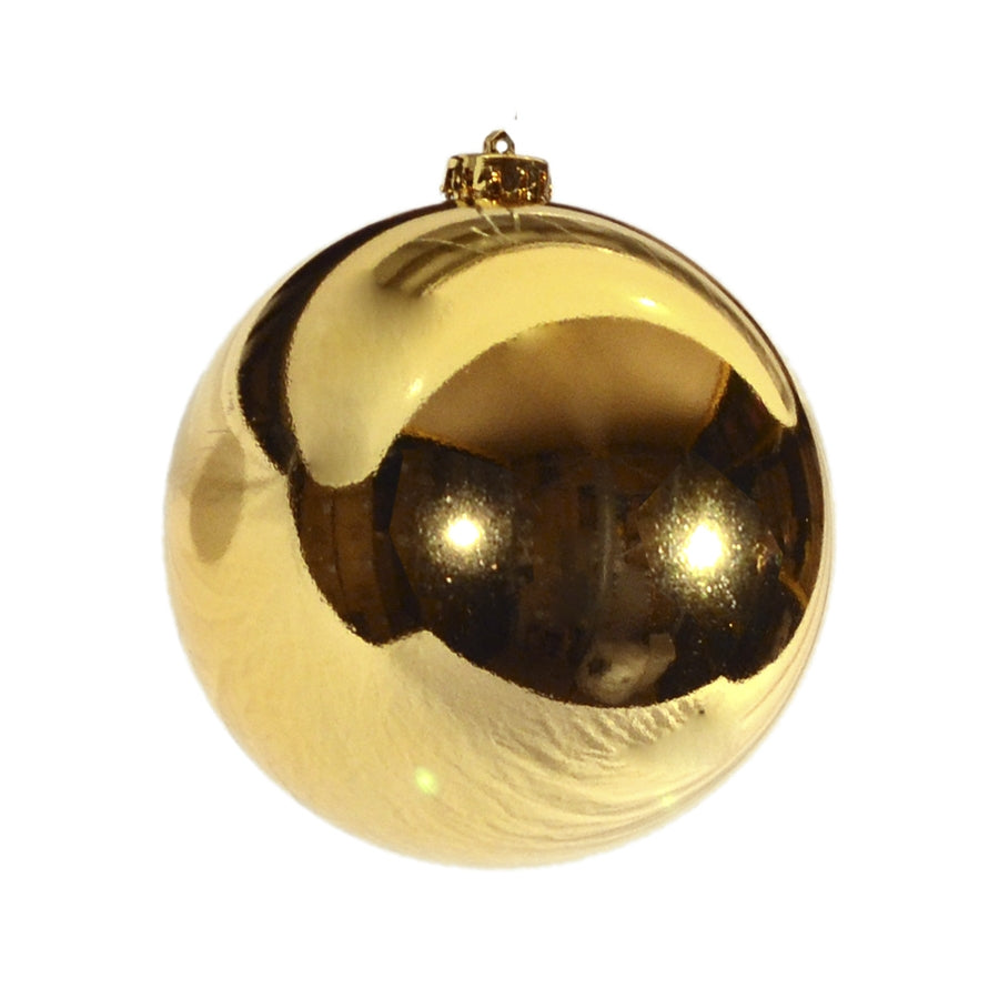 15 cm julekugle, blank guld