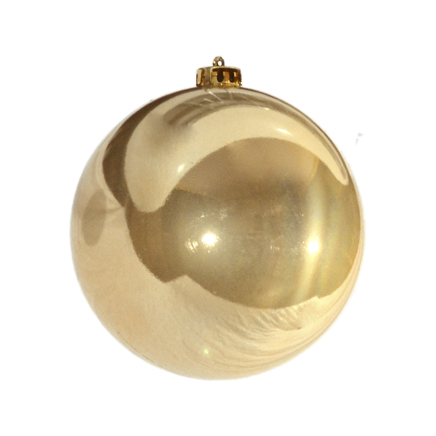 15 cm julekugle, perlemor guld