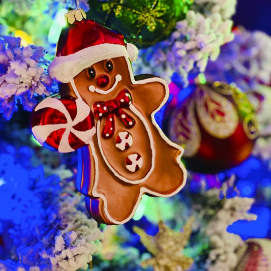 14 cm ginger bread mand, peberkagemand, glas