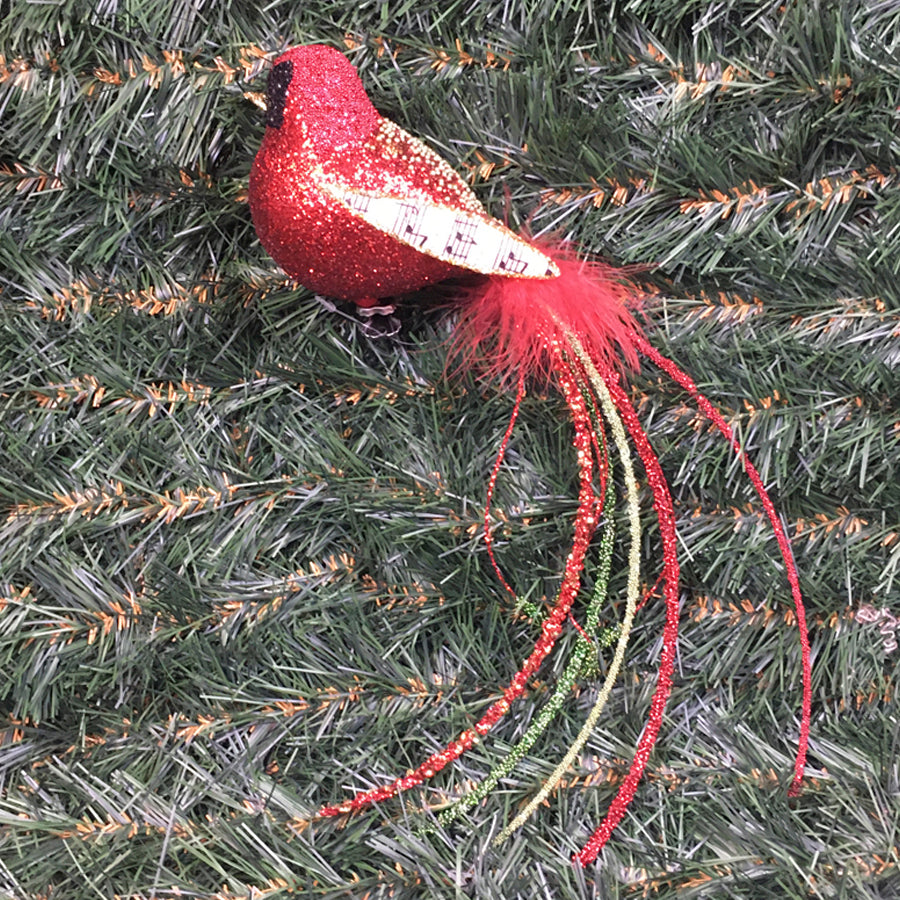 Fugl m/clip, 40 cm inkl. halefjer